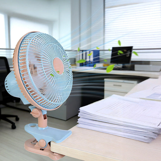 Clip-On Oscillating Desk & Bed Fan