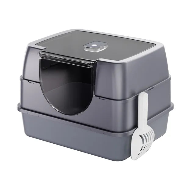 Enclosed Odor-Free Cat Litter Box with Drawer