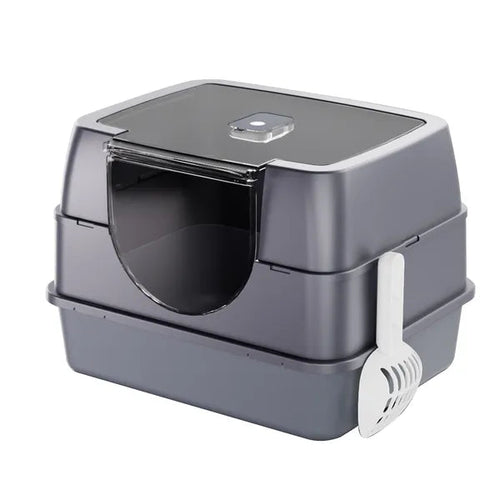 Enclosed Odor-Free Cat Litter Box with Drawer