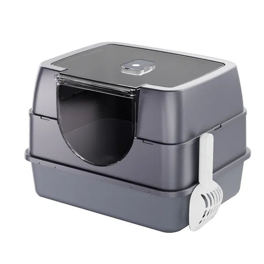 Enclosed Odor-Free Cat Litter Box with Drawer